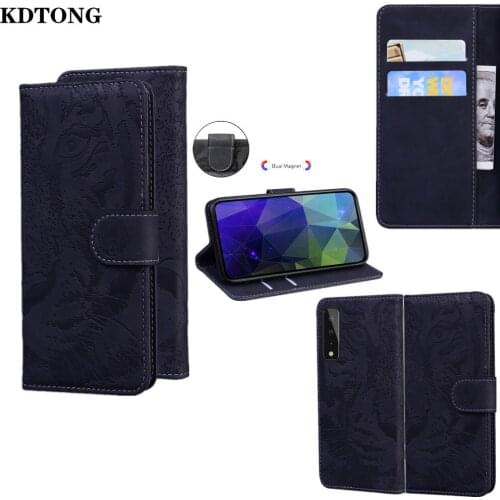 Leather Phone Case for LG Stylo 5 6 7 5G K61 K52 K50 K42 K41S K40S G9 Capa Tiger Embossing Card Slot Wallet Holder Protect Cover