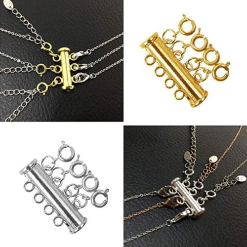 Multi Strand Clasps Lobster Clasp Necklace Magnetic Tube Lock Jewelry Connectors