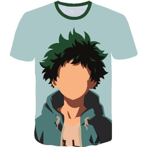 Fashion Cool T Shirt Men/women Anime My Hero Academia 3D Printed T-shirts Unisex Harajuku Style t-shirts Hipster tshirt 6xl