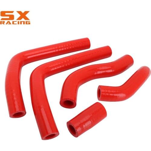 Motorcycle Red Water Pipe Silicone Radiator Coolant Hose For HONDA CR125 CR 125 05-08 2005 2006 2007 2008 Motocross