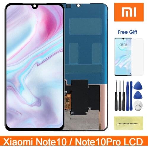 6.47" Original LCD Screen For Xiaomi Note10 Lcd Display Touch Screen Digitizer Assembly Parts For Xiaomi Note 10 Pro Lcd Screen