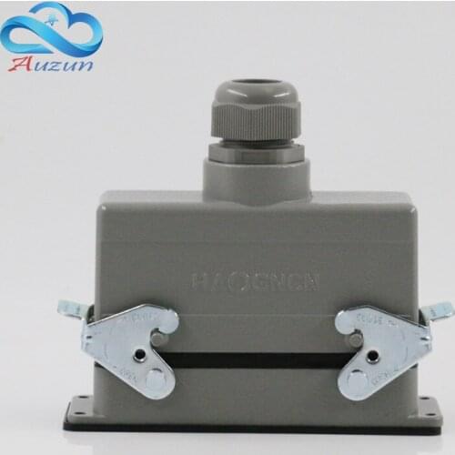 H24B - HE - 024-2 rectangular heavy air 24 pin connectors plug at the top of the line 16 a500v screw feet