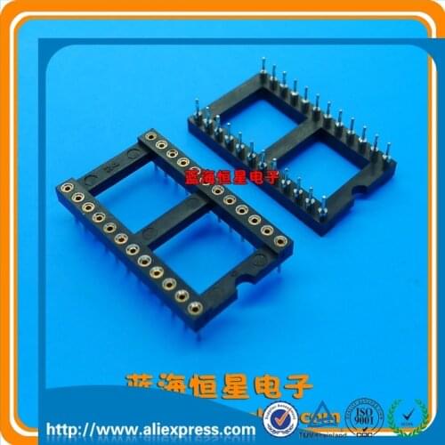 Wide) 24P round hole IC connector 24P round hole chip holder DIP-24 socket DIP24
