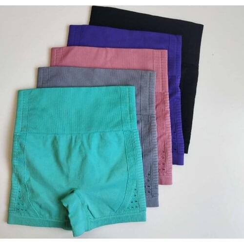 High Waised Yoga Shorts Women Energy Seamless Sports Shorts Workout Shorts Women Fitness Quick Dry Shorts High Waist Tight Gym