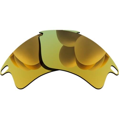 Polarized Sunglasses Replacement Lenses for-Fast Jacket XL Frame - Yellow Golden