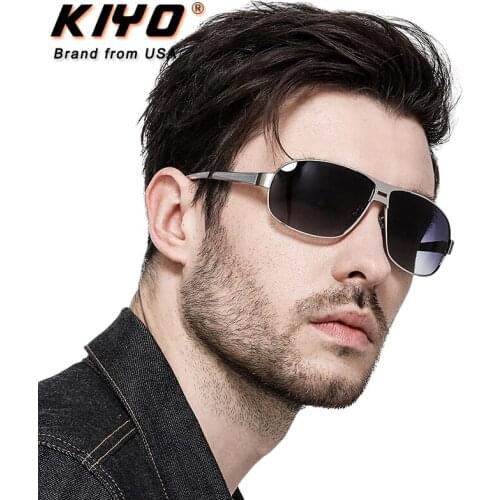KIYO Brand 2020 New Men Oval Polarized Sunglasses Aluminum and Magnesium Classic Sun Glasses UV400 Driving Eyewear 2690