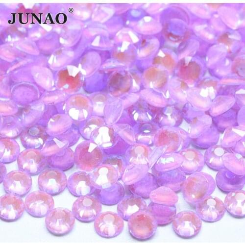 JUNAO SS6 16 20 30 Luminous Rhinestones Glow In Dark Flatback Glass Strass Non Hotfix Noctilucent Stone Nail Art Decorations