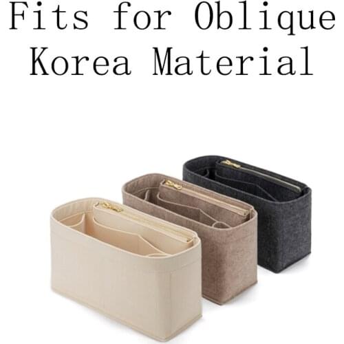 Insert Bag Organizer for Oblique Korea Material Makeup Handbag Organizer Travel Inner Purse Portable Cosmetic Inside Bags