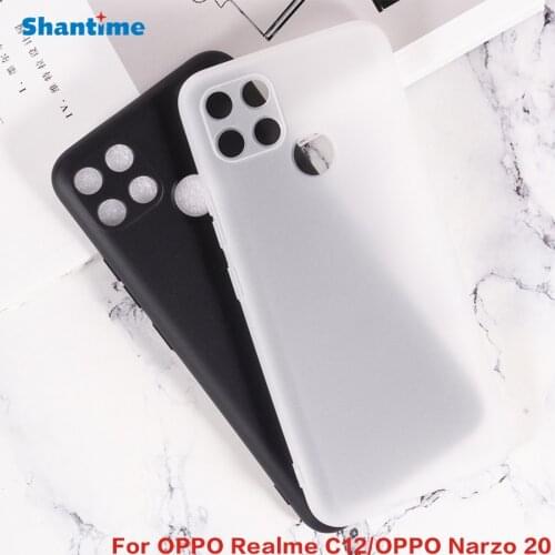 For OPPO Realme C12 Pudding Silicone Phone Protective Back Shell For OPPO Realme Narzo 20 Realme 7i RMX2193 7i Europe Soft Case