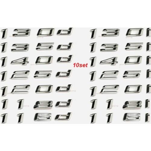 10x car accessories 116i 118i 120i 125i 130i 135i Emblem car rear sticker for 1 series E87 F20 116d 118d 120d 125d 130d 140d
