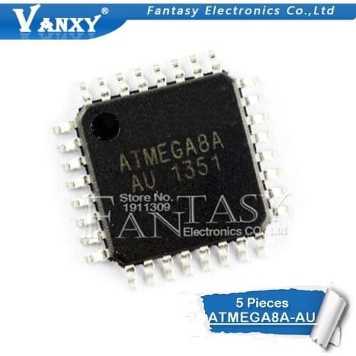 5PCS ATMEGA8A-AU QFP ATMEGA8A TQFP MEGA8A-AU 8A-AU original IC