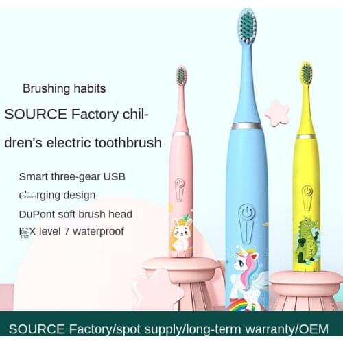 AA Battery USB Rechargeable DuPont Soft Brush Head Smart Children Tip for Sonic Brush Replaceable Nozzles Electric Brush Tooth