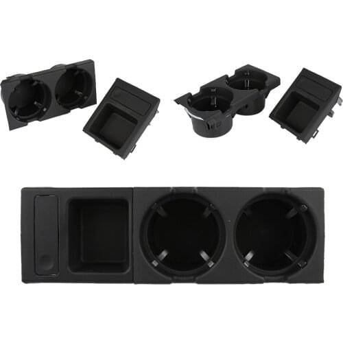 Car Cup Holder Plastic For BMW E46 1998-2004 Front Center Console Drink Cup Holder w/ Coin Box Drop Shipping