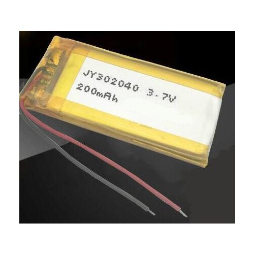 Free ship 2pcs/lot 302040 3.7v 200mah li-polymer battery lithium li-po li-ion battery for recorder bluetooth MP4 speaker