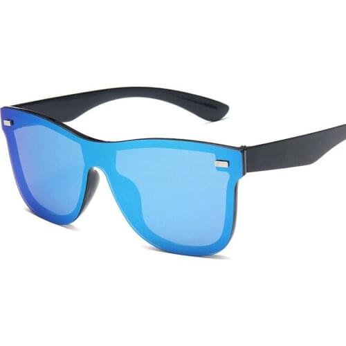 Colorful Reflective Mercury Sunglasses Women Windproof Sun Glasses Fashion Coated Outdoor Glasses Internet celebrity recommend