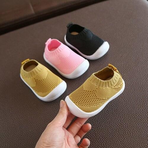 Kid Baby First Walkers ShoesBreathable b Infant Toddler Shoes Girls Boy Casual Mesh Shoes Soft Bottom Comfortable Non-slip Shoes