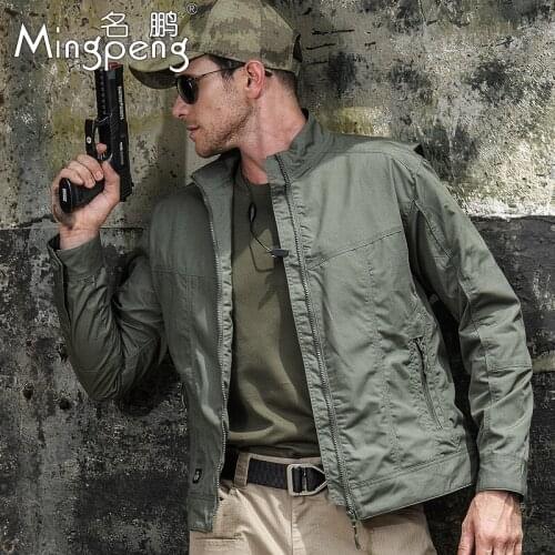 Male Outdoors Climbing Hiking Camping Tactical Combat Military Coat Waterproof Windproof Jacket Men Hunting Anti-wear Clothes