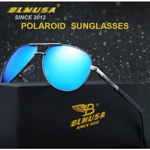 BLMUSA 2021 New Men Aluminum Polarized Sunglasses Women Car Driving Glasses Brand Designer Male Vintage Pilot Sun Glasses UV400