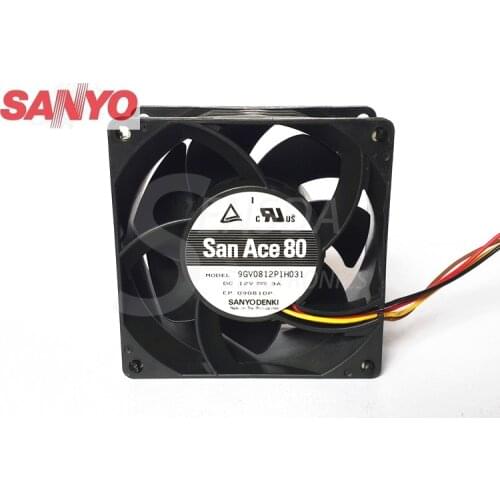 Original For Sanyo 9GV0812P1H031 8038 80mm 8cm DC 12V 3A high speed winds of fan violence