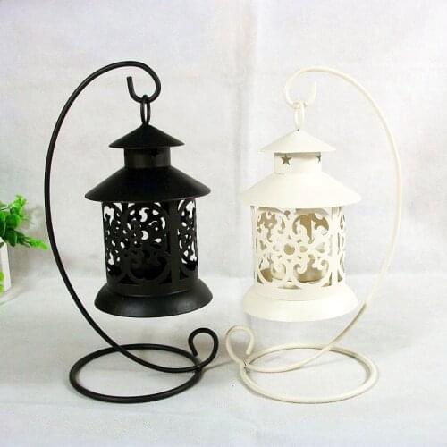 Candle Holder European Hollow Iron CandlestickCandle Stand Light Holder European Bird Cage Style Home Decoration Lantern Gift