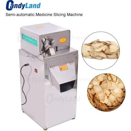 Candyland Semi automatic Slicing Machine Chinese Medicine Materials Herbal Electric Cutting Machine Household Slicer