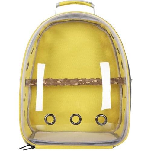 Outdoor Bird Backpack Pet Parrot Carrier Bird Travel Bag Space Capsule Transparent Backpack Breathable Small Dog Cat Carrier Bag
