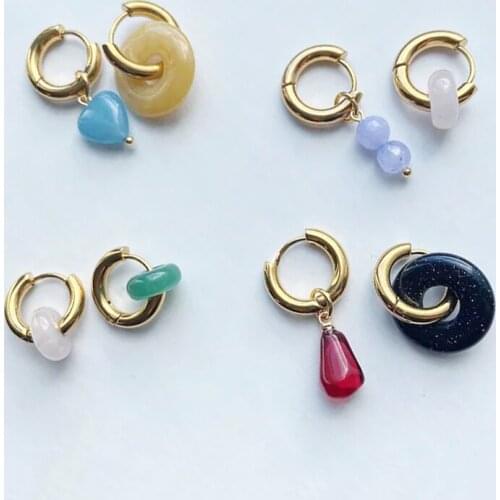 Siqi Women's Gold Earrings