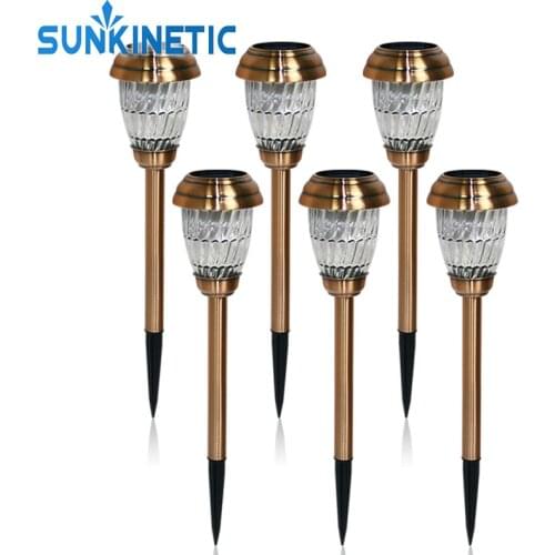 LED Solar Garden Light Outdoor Solar Powered Lamp Copper coated glass Lantern Waterproof Landscape Lighting Yard Lawn Decoration