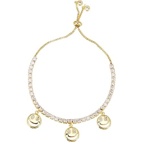 ZHINI New Korean Fashion AAA Zircon Chain Bangle Bracelets for Women Ethnic Gothic Handmade Bracelet Wedding Jewelry pulseras