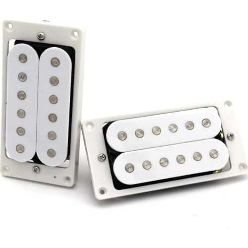 1 Set White Open Humbucker Pickup Guitar Pickups 4 wrie For LP Style Electric Guitar