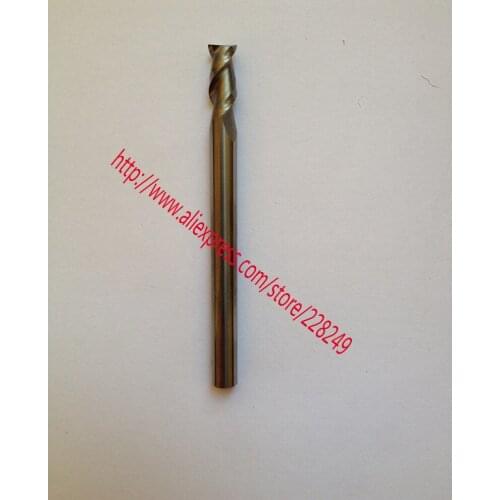 1pc D8*20*D8*60 HRC50 2 Flutes Solid Carbide Flat End Mills For Aluminum CNC Milling Cutters Router Bits