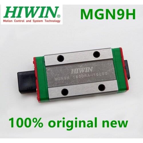 100% original HIWIN brand new MGN9H linear block carriage for MGNR9 MGN9 linear guide CNC part 3D printer in stock