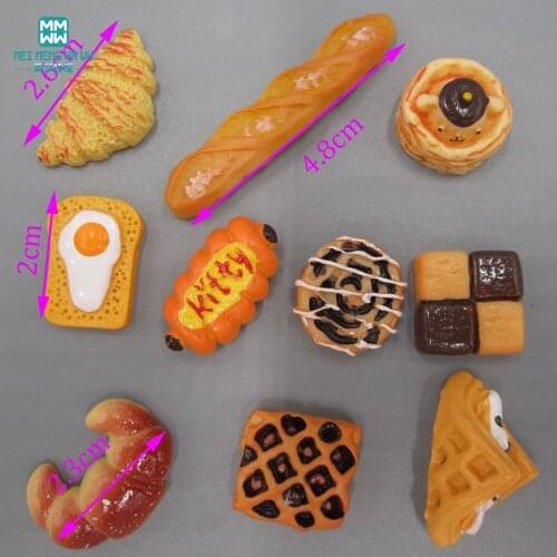 2cm-5cm mini chocolate Bread ice cream for 1/3 1/4 1/3 BJD SD doll house accessory play toy doll accessories