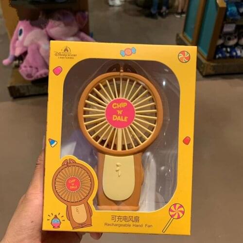 2021.4 New style Shanghai Disney Qiqididi cartoon USB mute portable with lanyard small electric fan decoration gift AG2515