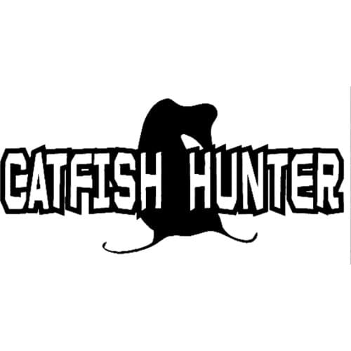 35cm Catfish Hunter Decor Car-Styling Car Sticker Vinyl Decal