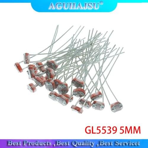 50PCS 5539 GL5539 5MM LDR Photo Light Sensitive Resistor Photoelectric Photoresistor