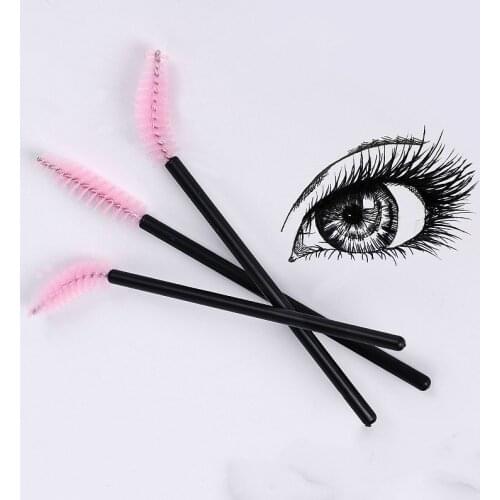 50 Pcs/lot Cosmetic Brush Makeup Tools Brushes Mascara Wands Applicator Disposable Micro Eyelash Brushes for Eyelash Extension