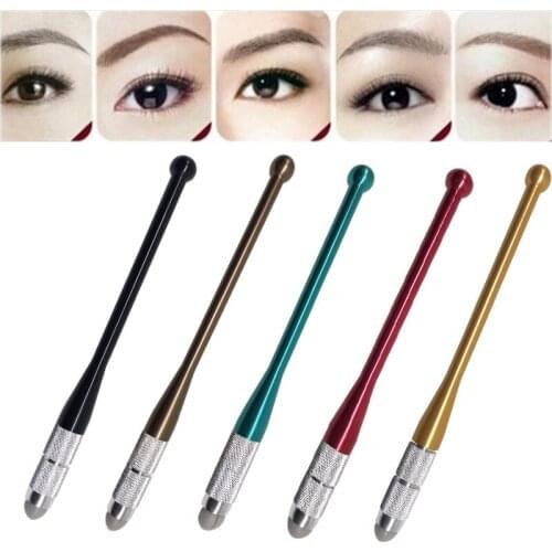 Aluminum Handles For Permanent Makeup Eyebrow Tattoo Professional Microblade Supplies Pen Tool For Fuller Lush Brows With Lock