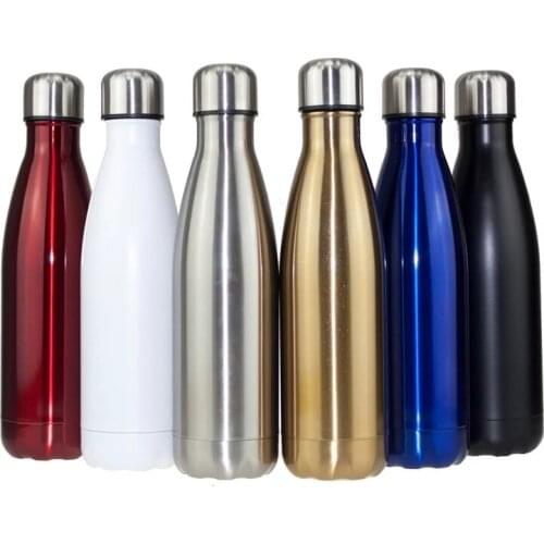 Stainless Steel Water Bottle Sport For Water Insulated Vacuum Flask Cola Portable Travel Outdoor Drinking Thermos 500ml Dropship