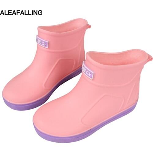 Childrens Rain Shoes Boys'and Girls' Shoes Fall And Winter Water Shoes For Primary School Students