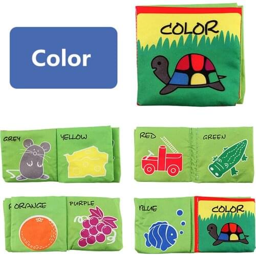 Rainbow 3D Baby Cloth Book Practice Hand Early Learning Education Quiet Book Soft Washable Unfold Parent-Child Interaction Book