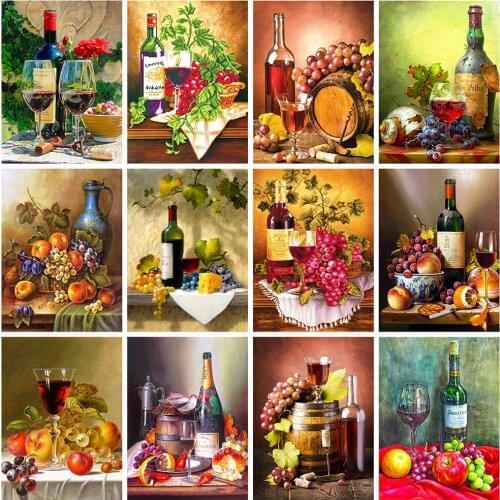 Evershine 5D Diamond Embroidery Fruit Diamond Painting Kitchen Decoration Picture Of Rhinestone Cross Stitch Mosaic Handicraft