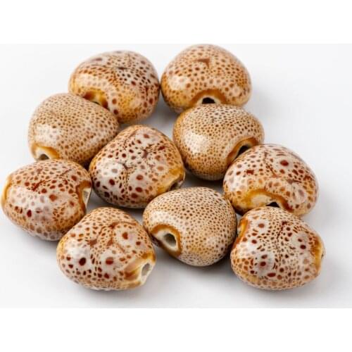 17# 20pcs Heart Shape Sphere Ceramic beads beads jewelry oblate Unique Ceramics Beads Wholesale #A324C