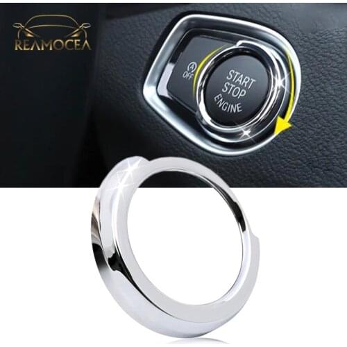 Reamocea 1x Engine Start Stop Button Switch Decoration Frame Cover Trim Fit For BMW 1 3 Series F30 F20 316i 320i 328i 116i 118i