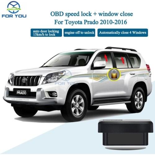 FORYOU OBD Car Auto Window Closer Speed Lock Kit For Toyota Prado 2010-2016 Plug And Play