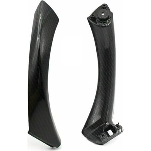 Car Interior Transfer Printing Carbon Fiber Pull Handle Cover Trim for BMW 3 Series E90 E91 316 318 320 325 328I