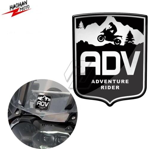 For 1050 Triumph Tiger Ducati Multistrada BMW R1200GS R1250GS Africa Twin ADV 3D Decal Adventure Rider Sticker