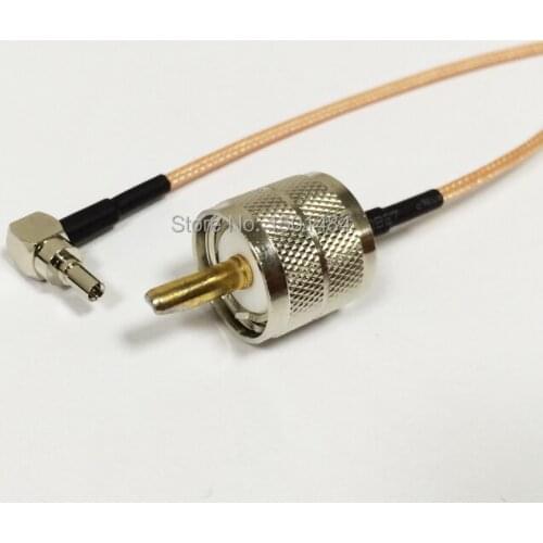 New UHF Male Plug PL259 Switch CRC9 Right Angle Convertor RF cable RG316 Wholesale Fast Ship 15CM 6" for HUAWEI modem