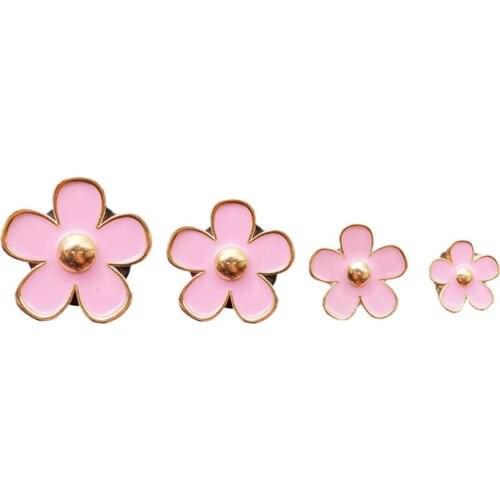 Air Freshener Fragrance Clip Car Scent 4 Pcs Alloy Decoration Supplies Small Daisy