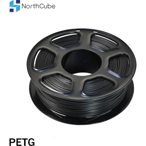 3D Printer Filament PETG 1.75mm 1kg/2.2lbs Plastic PETG Filament Consumables PETG Material for 3D Printer Filamento Black
